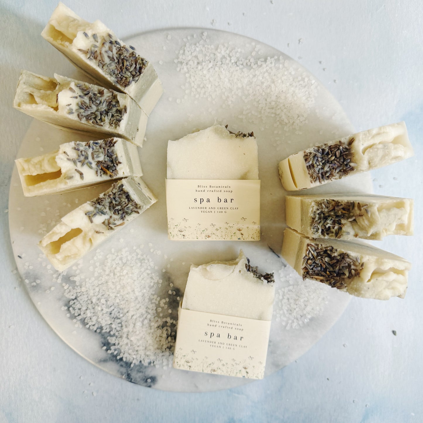 Lavender and Green Clay Spa Bar