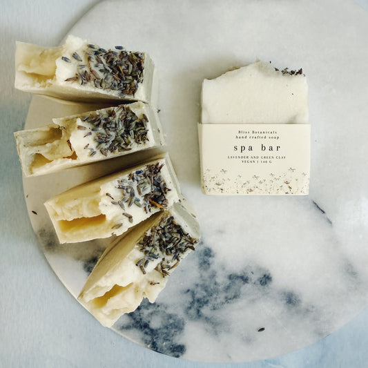 Lavender and Green Clay Spa Bar