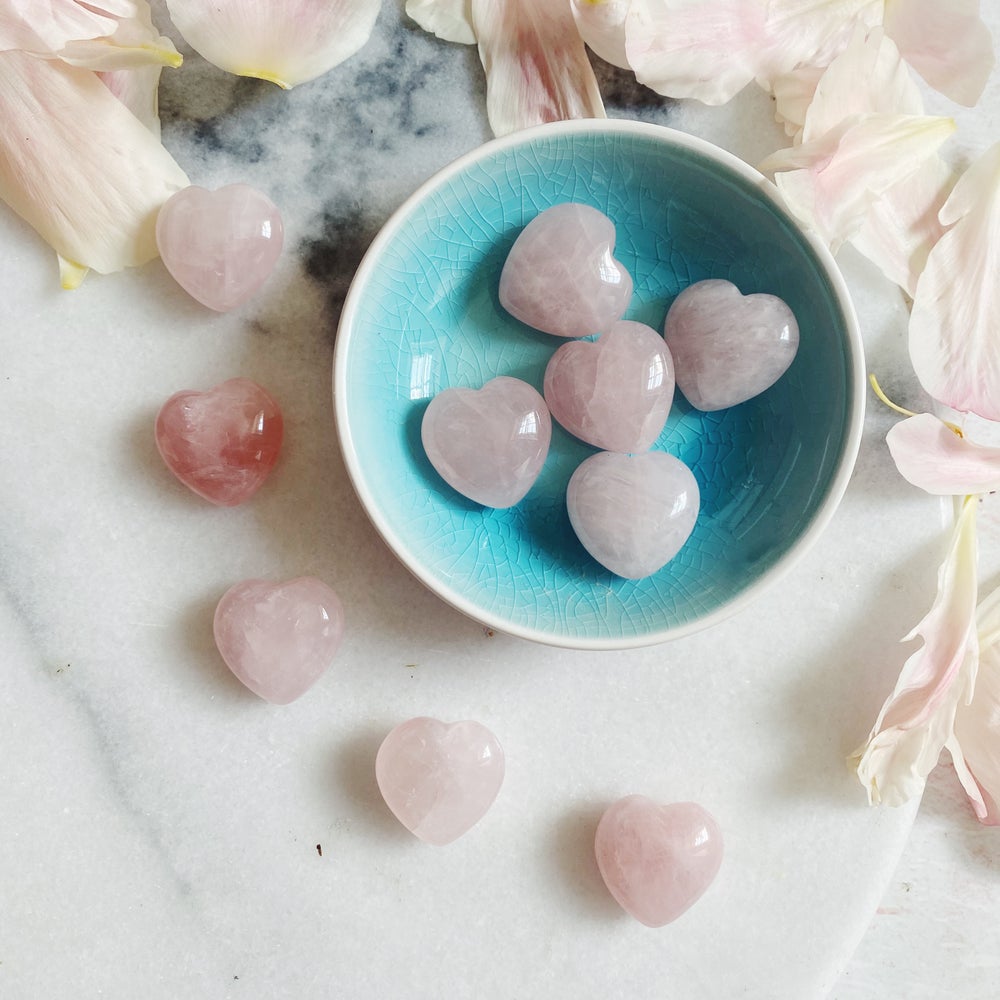 Baby Rose Quartz Heart