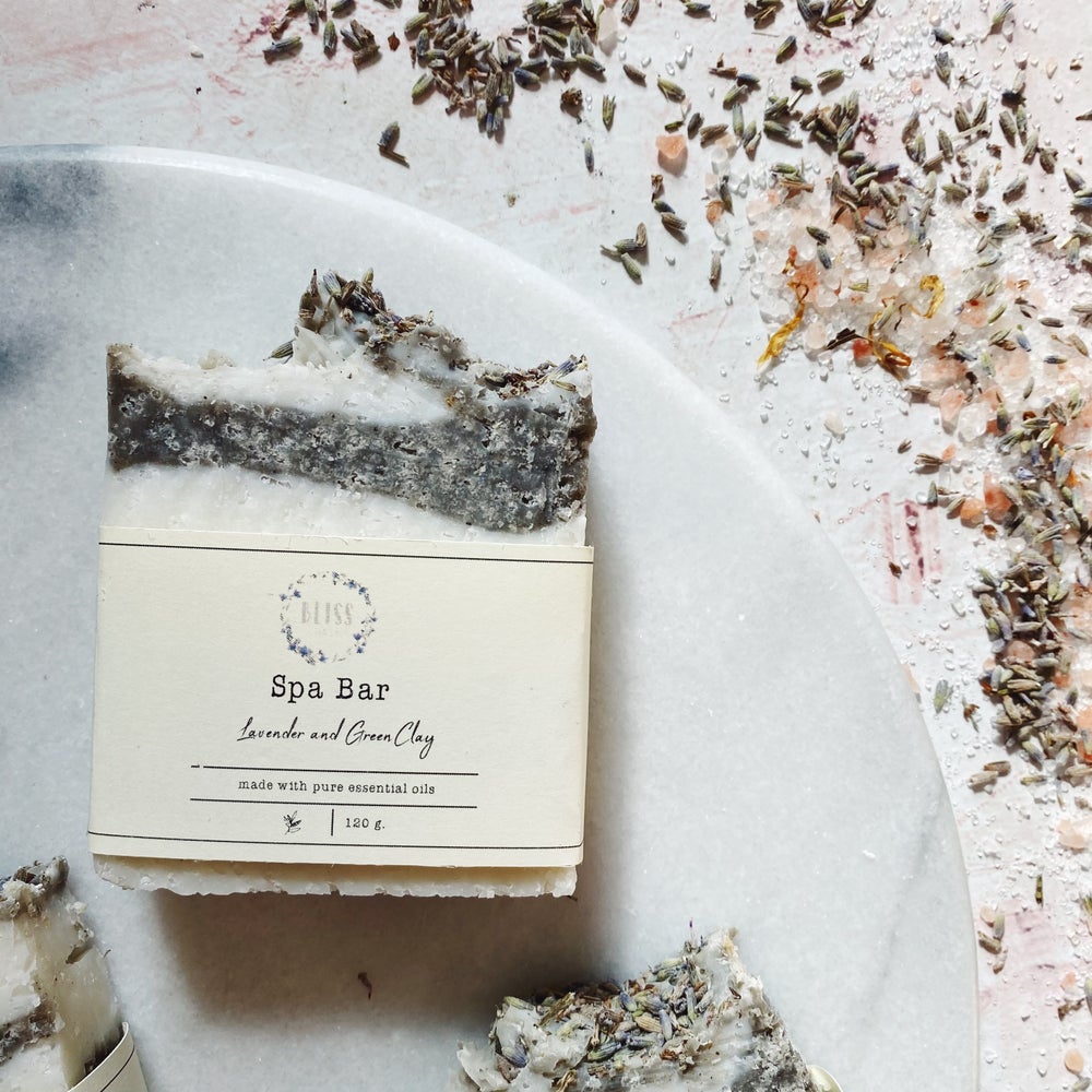 Lavender and Green Clay Spa Bar