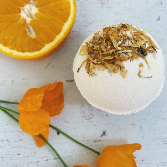 Sunshine Citrus Luxury Foaming Bath Bomb