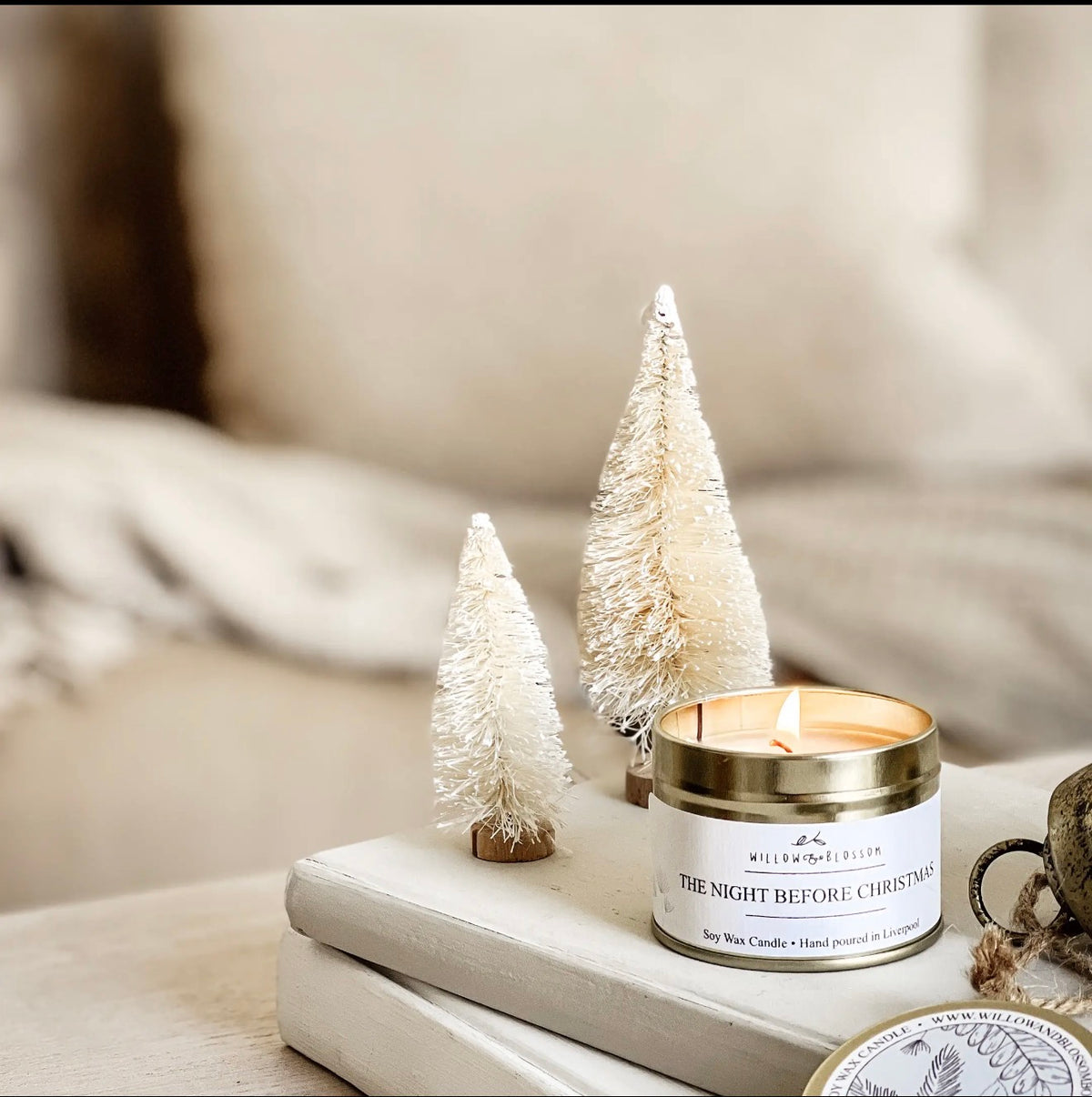 Night Before Christmas Candle Tin